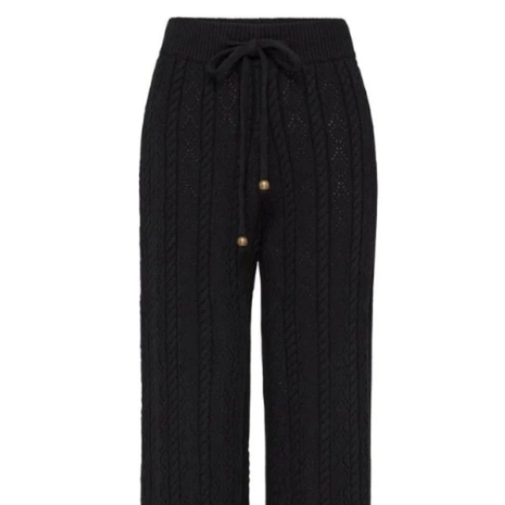 ISO Kivari Ava Knit Pants sz L Black NFS - Picture 1 of 3
